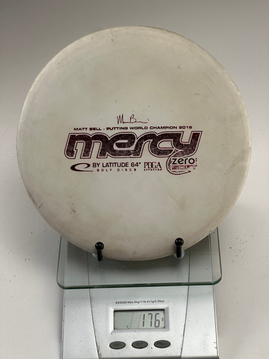 Latitude 64 Mercy Zero Soft Putter (White) Matt Bell 2016 Stamp