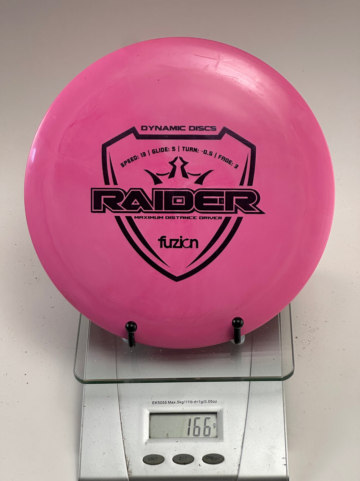 Dynamic Discs Fuzion Raider Distance Driver 166g Pink