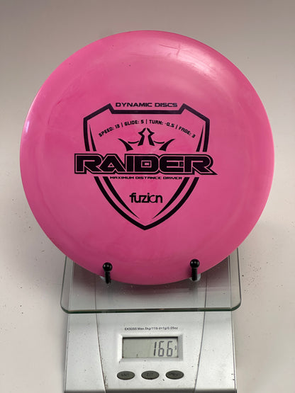 Dynamic Discs Fuzion Raider Distance Driver 166g Pink