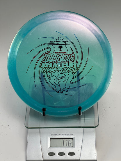 Dynamic Discs River Opto Line Blue/Teal – Illinois Amateur Championships Stamp