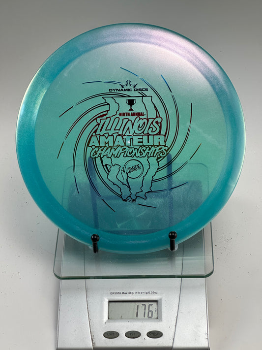 Dynamic Discs River Opto Line Blue/Teal – Illinois Amateur Championships Stamp