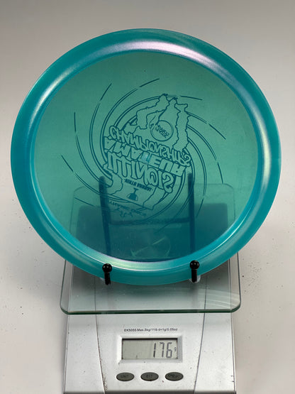 Dynamic Discs River Opto Line Blue/Teal – Illinois Amateur Championships Stamp