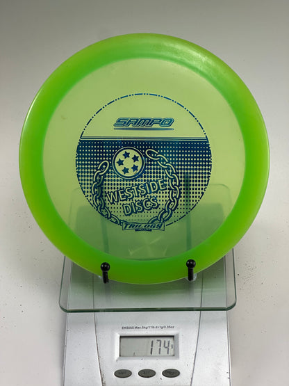 Westside VIP Sampo Driver – Transparent Green w/ Blue Stamp