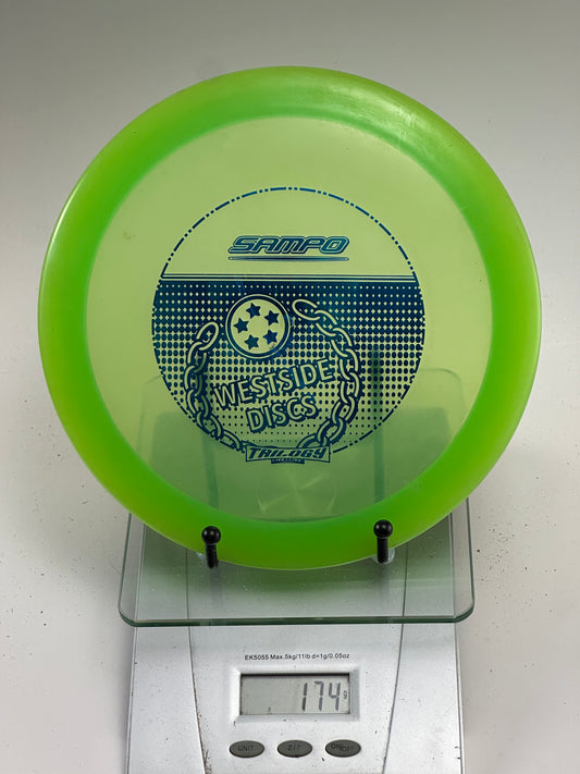 Westside VIP Sampo Driver – Transparent Green w/ Blue Stamp
