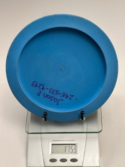 Dynamic Discs Fuzion Sheriff Distance Driver – Blue w/ Gold Stamp
