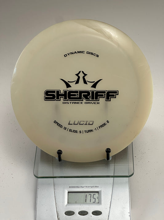 Dynamic Discs Lucid Sheriff Distance Driver - White 175g
