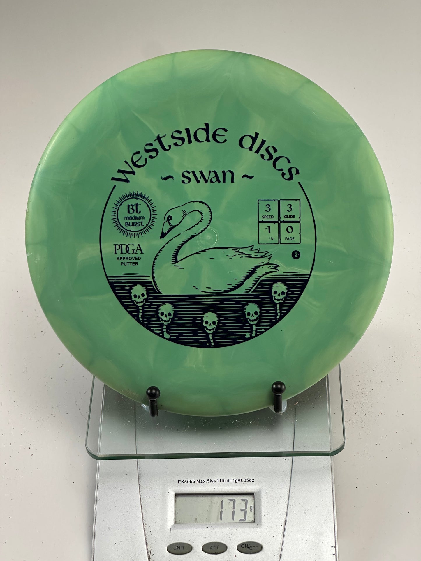 Westside Swan BT Medium Burst Putter – Green (173g)