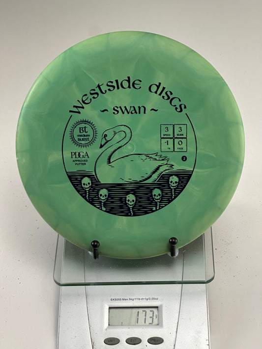 Westside Swan BT Medium Burst Putter – Green (173g)