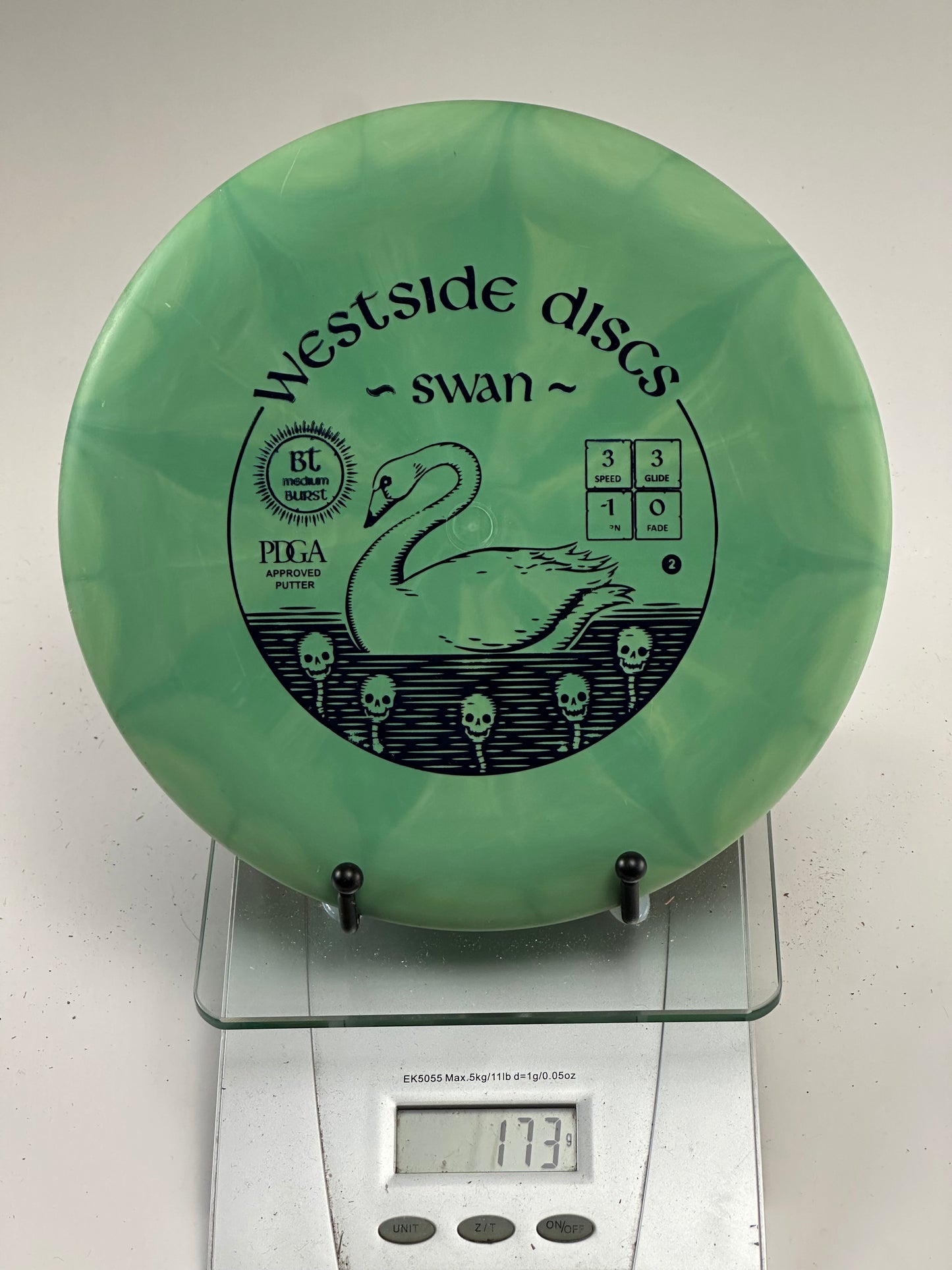 Westside Swan BT Medium Burst Putter (Green) 173g