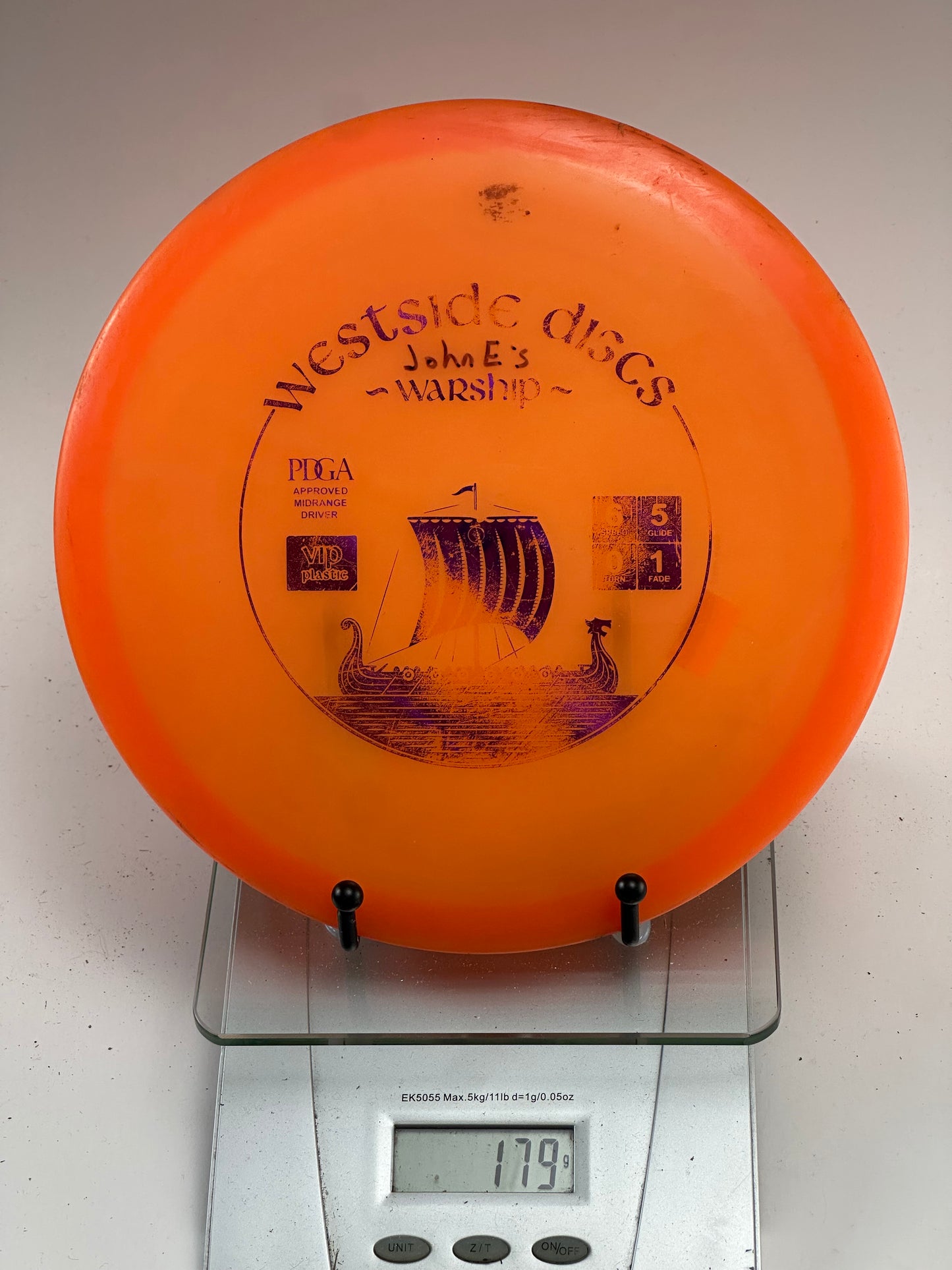 Westside Warship VIP Midrange – Orange (179g)