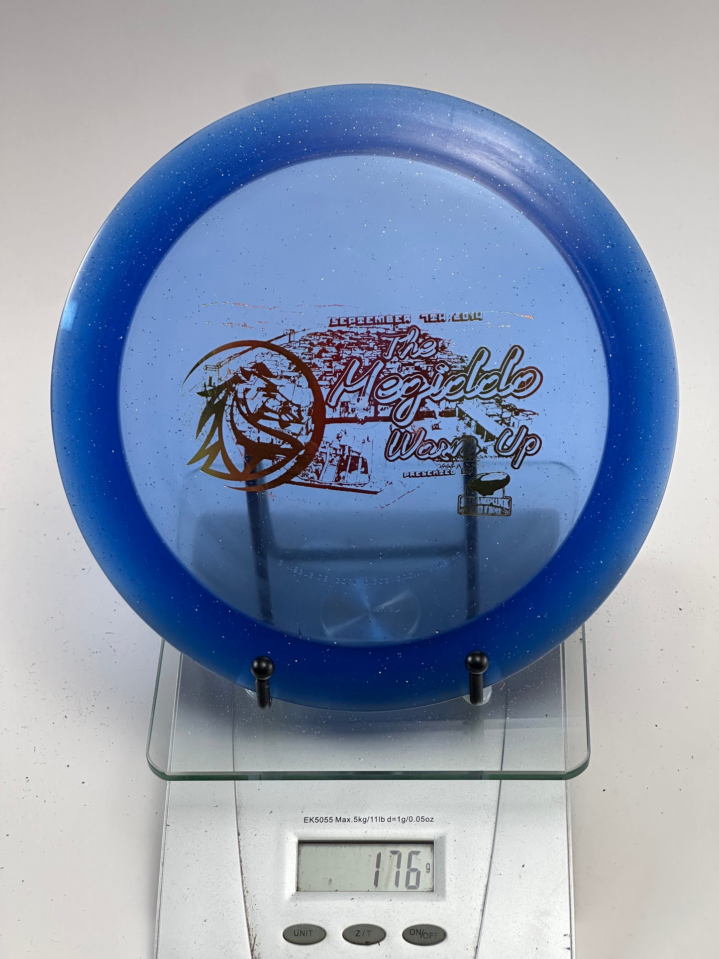 Westside World Moonshine Glow Disc - Megiddo Warm Up Sparkle Stamp (Blue)