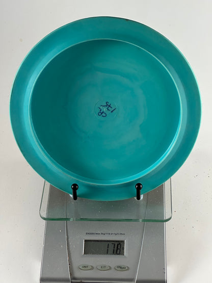 UB Discs Procul Ethereal Plastic Distance Driver (178g) Teal, White Drip Stamp