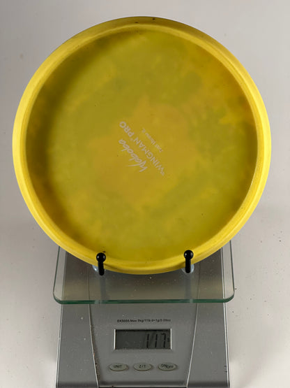 Waboba Wingman Pro Premium Translucent Catch Disc, Yellow w/ Custom Dye (117g)