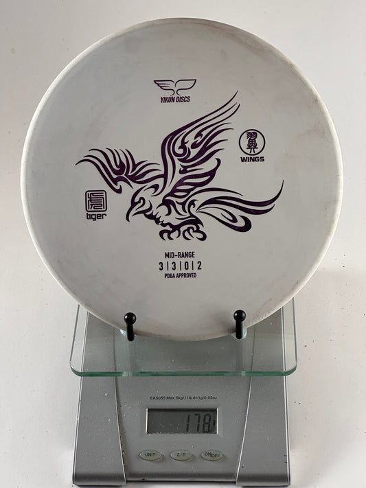 Yikun Wings Midrange (Tiger) 3/3/0/2 - 178g White/Purple Stamp